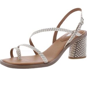 Franco Sarto Womens Rache 2 Leather Slingback Dress Sandals Brand New Size 5.5M